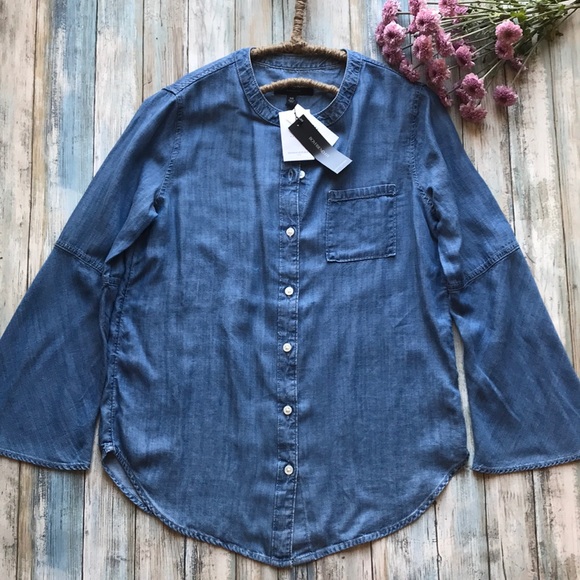 Banana Republic Boyfriend Fit Dimension Shirt XS - Picture 2 of 7